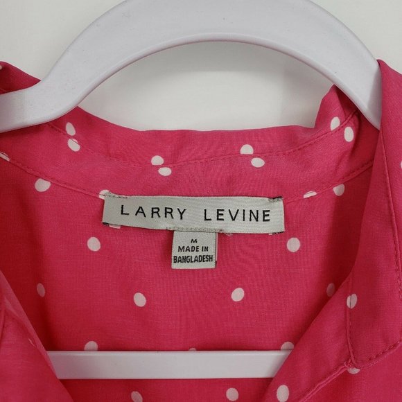 Larry Levine Polka Dot Fit & Flare Dress Belted - Picture 4 of 5